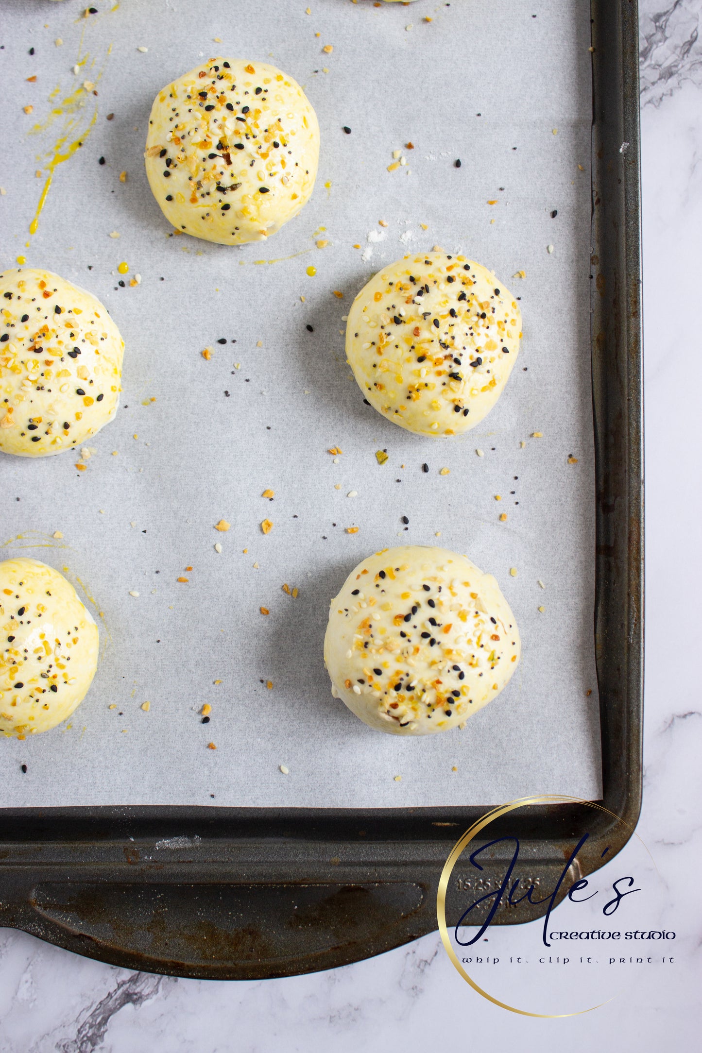 Pizza Stuffed Bagel Bombs (Set 5)