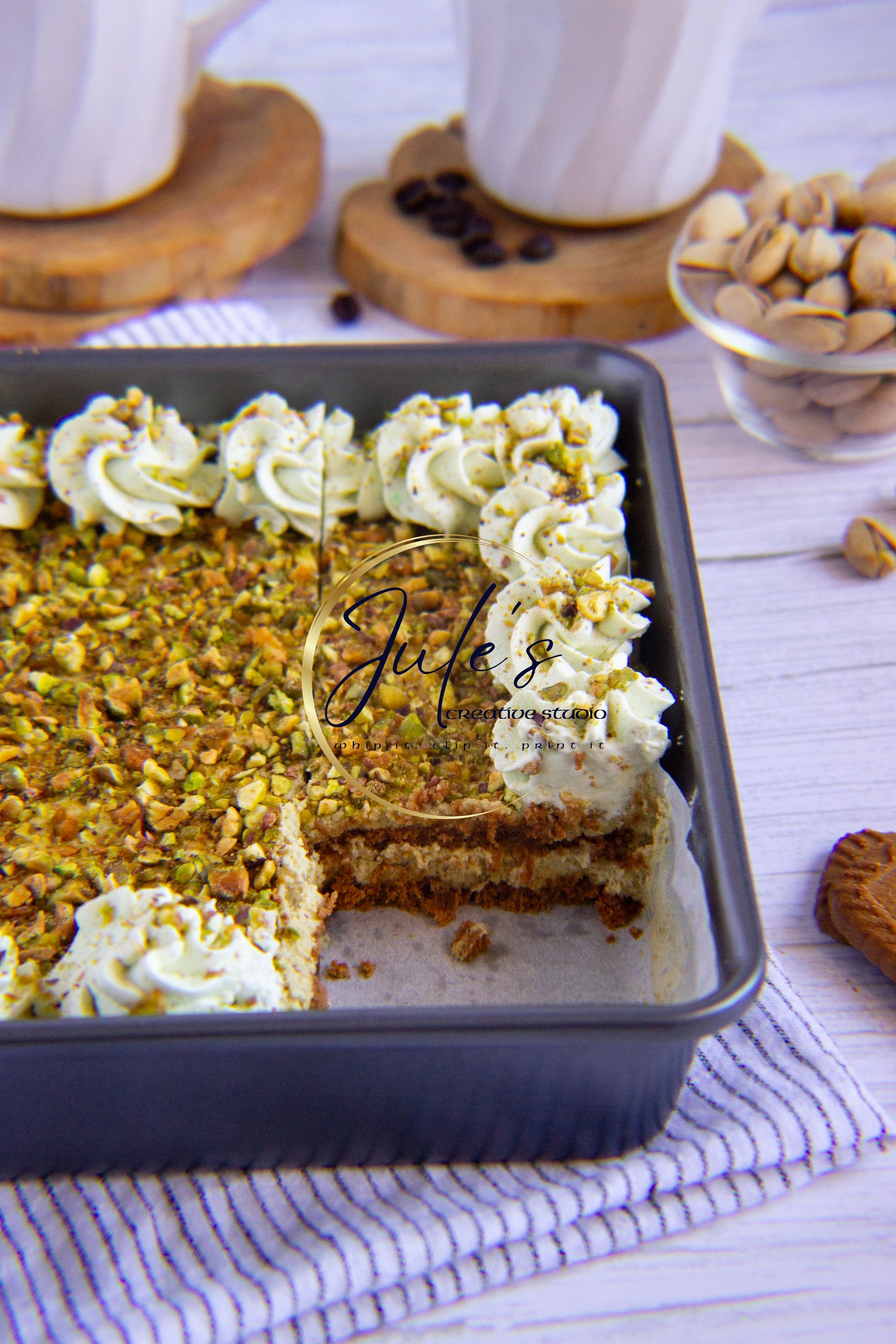 Pistachio Biscoff Tiramisu