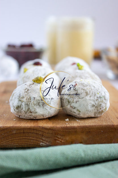 Eggnog Pistachio Cranberry Truffles (set 2)