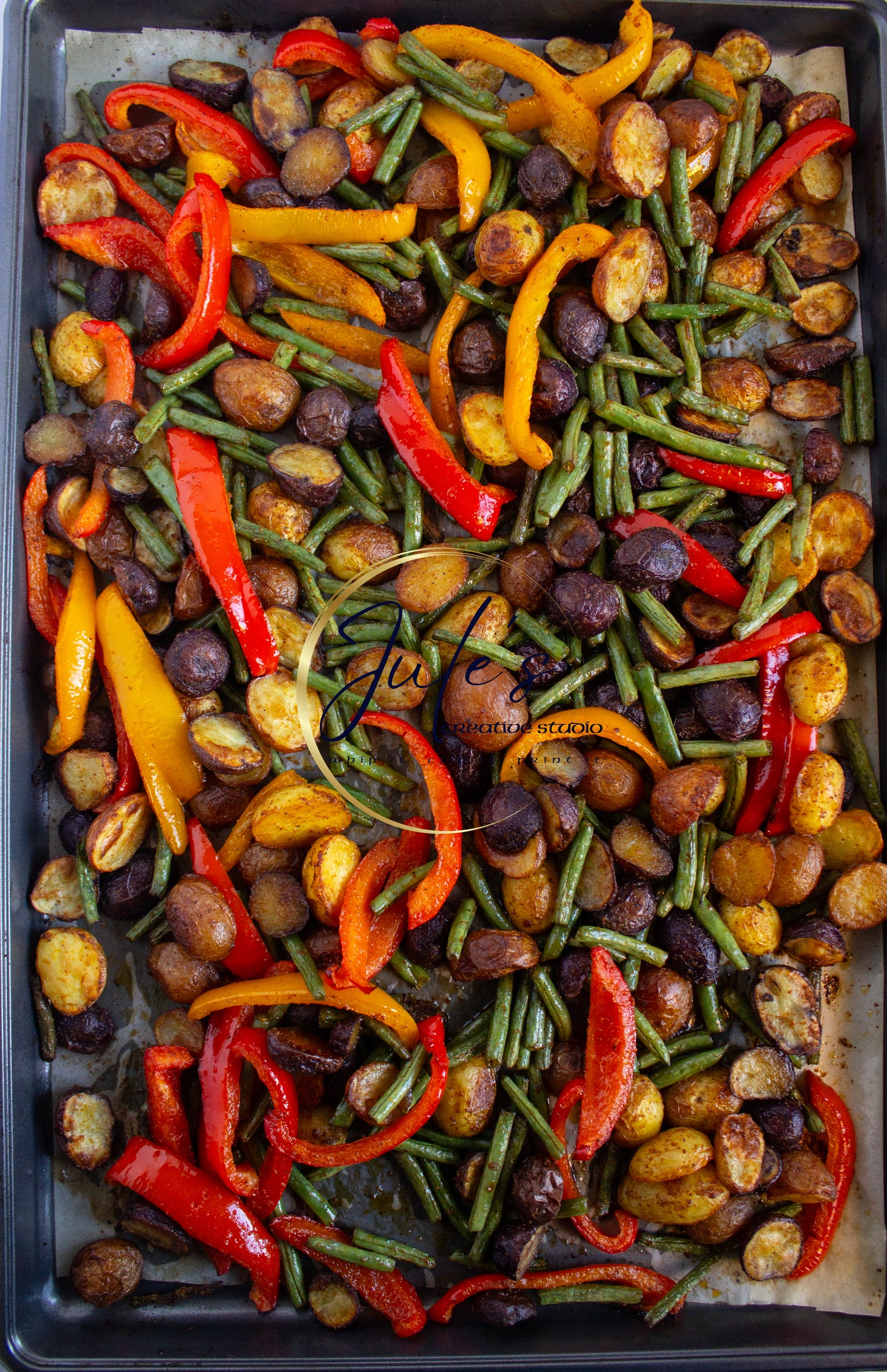 Tilapia and Shrimp Sheet Pan Dinner