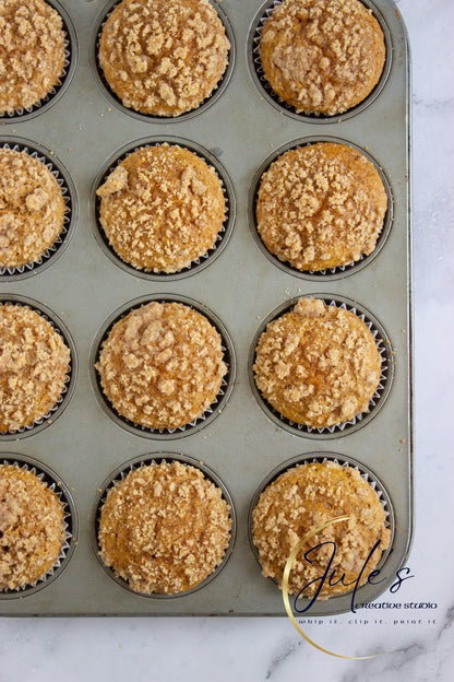 Cream Cheese Pumpkin Streusel Muffins (Set 5)