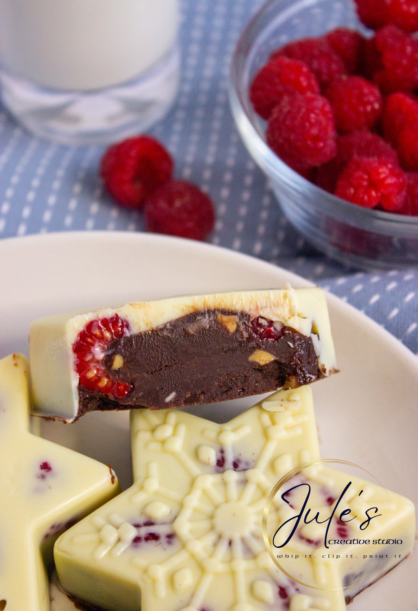 White Chocolate Raspberry Fudge (Set 3)