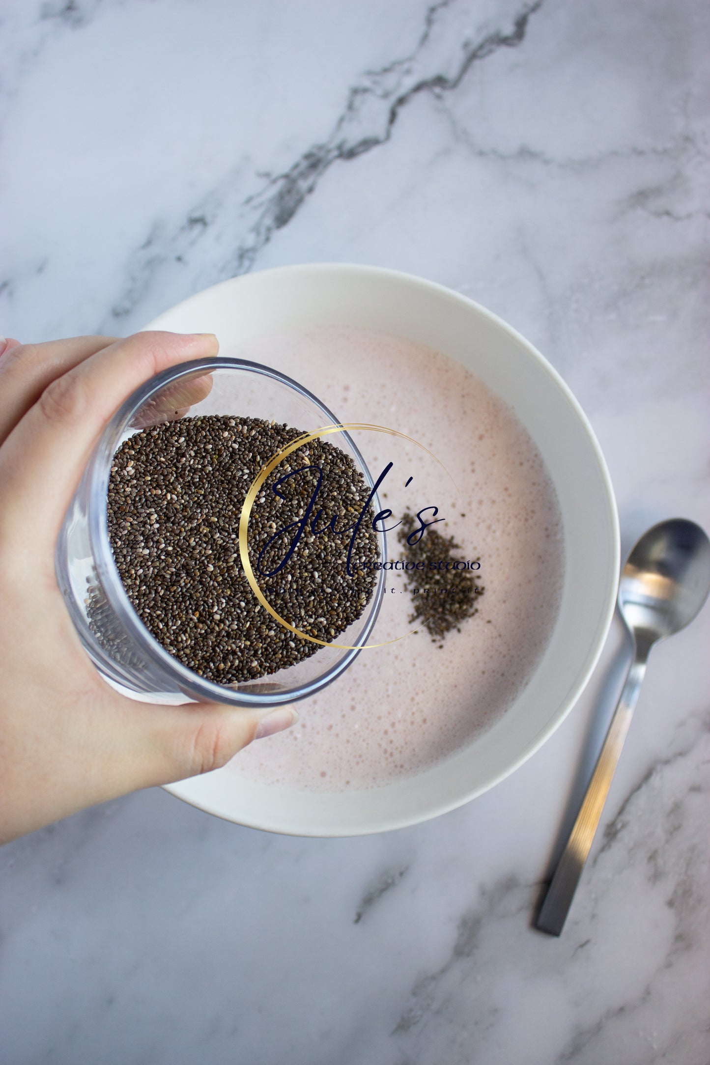 Strawberry Maple Chia Seed Pudding (Set 1)