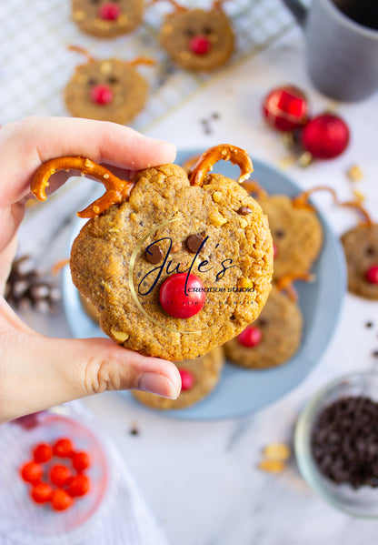 Festive Reindeer Cookies (Set 1)