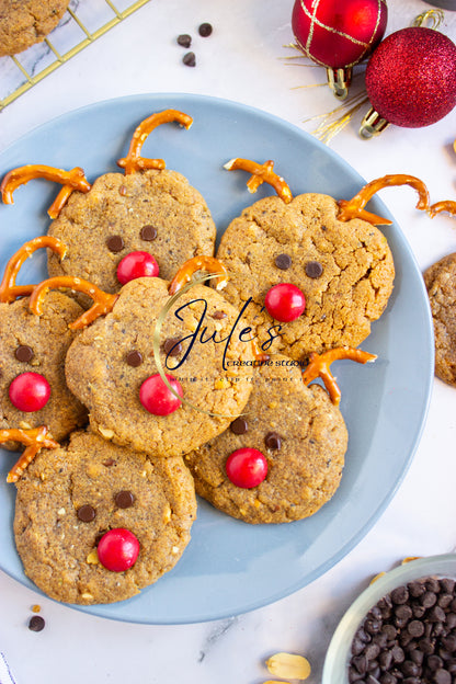 Festive Reindeer Cookies (Set 1)