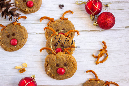 Festive Reindeer Cookies (Set 2)