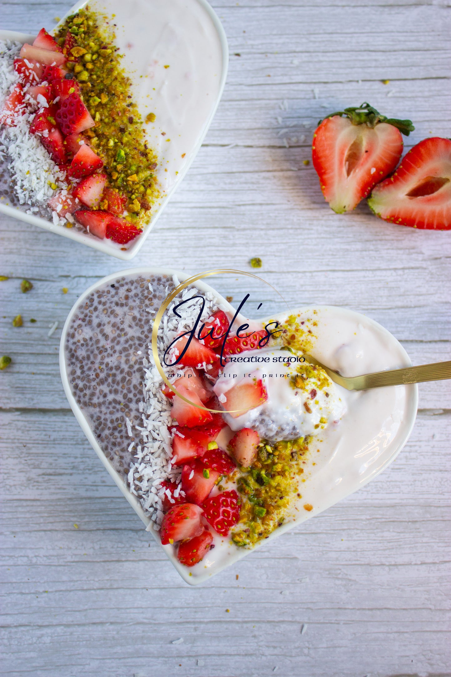 Strawberry Maple Chia Seed Pudding Parfaits (Set 3)