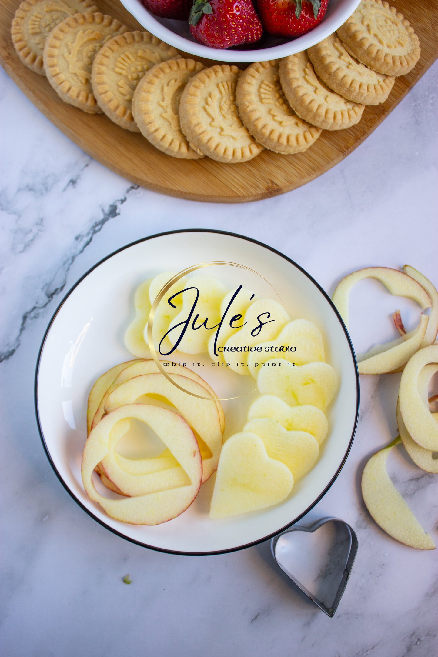 Valentine Cream Cheese Board