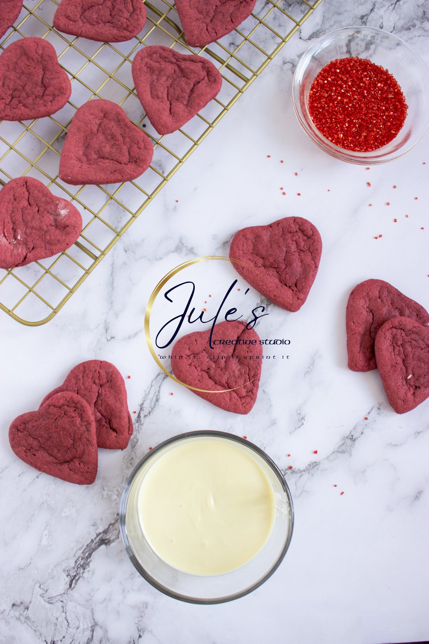 Valentine’s Red Velvet Cookies (Set 1)