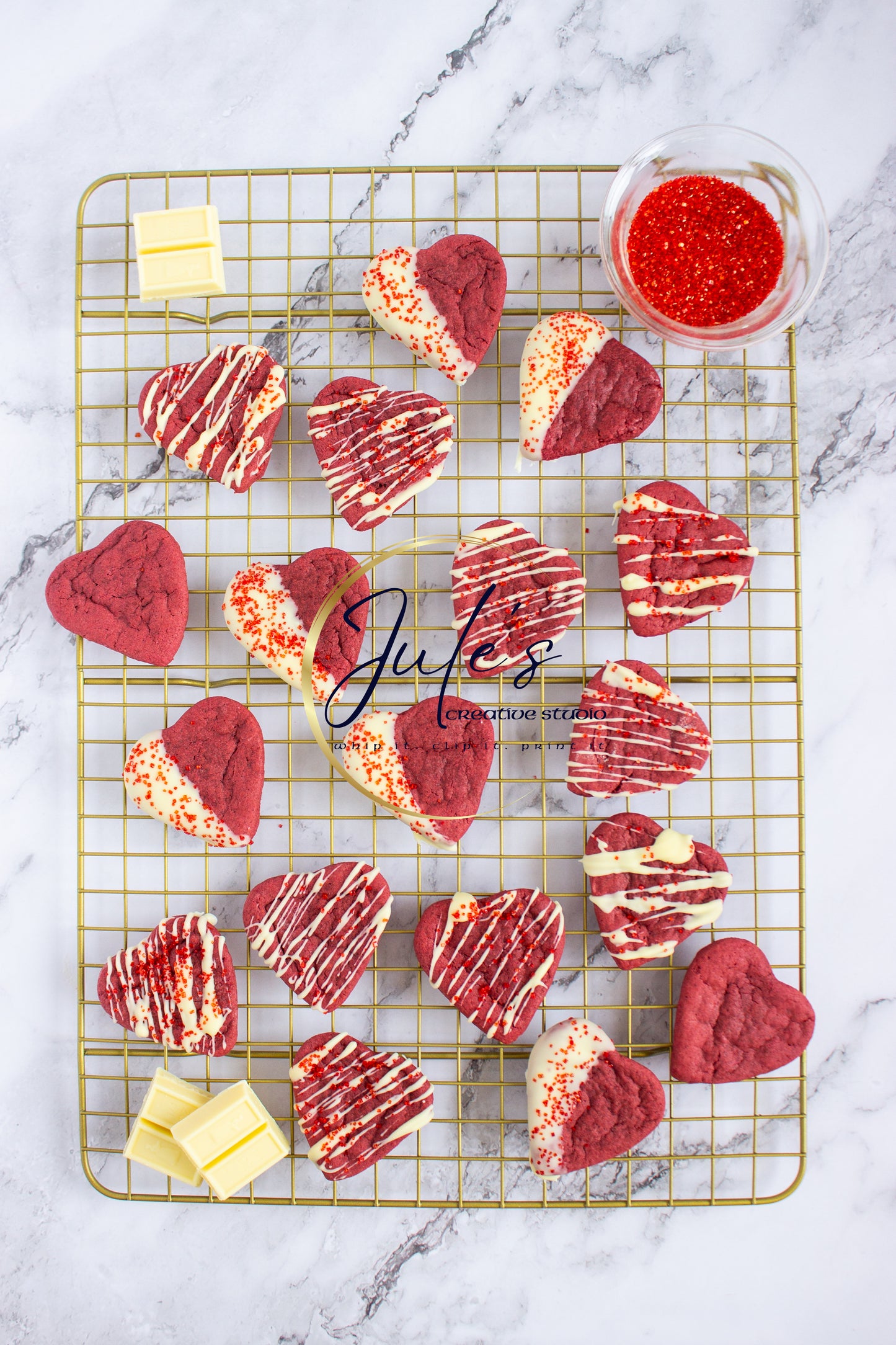 Valentine’s Red Velvet Cookies (Set 1)